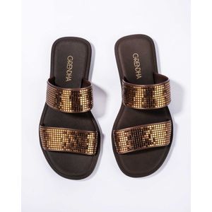 Grendha Buriti Icone Slippers Dames - Brown - Maat 38