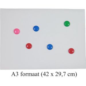 Magnetisch schroefloos whiteboard op A3 formaat - 42 x 29,7 cm