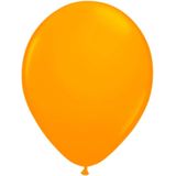 8x stuks Neon fel oranje latex ballonnen 25 cm - Feestversiering/feestartikelen