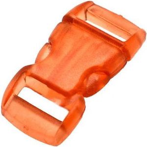 3x Paracord buckle / sluiting - Oranje transparant #35