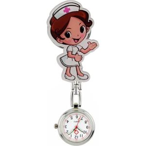 Fako® - Verpleegstershorloge - Zusterhorloge - Verpleegster Horloge - Acryl - Zuster Handje