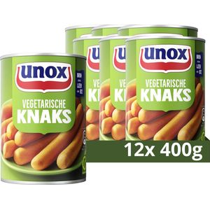 Unox Knakworst - Vegetarische Knaks - bron van ijzer en vitamine B12 - 12 x 400 g