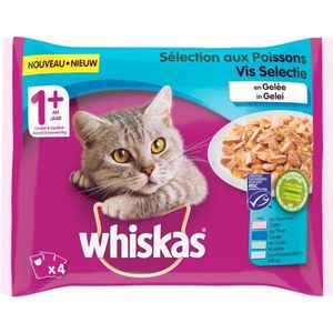 Whiskas Pouch Adult Vis Gelei Multipack 400 gr