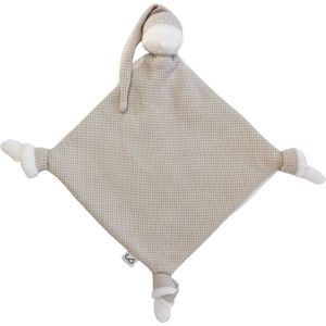Knuffeldoekje | Baby Knuffel | Speendoekje Baby | Knuffelpopje | Speenkoord | Beige | Ivy and Soof