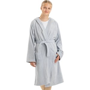 HOMELEVEL zachte badjas voor kinderen - Kinderbadjas 100% katoen - Voor jongens en meisjes - Blauw - Maat 164