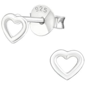 Amanto Oorbellen Elvira - 925 Zilver E-Coating - Hart - Ø4mm