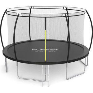 Trampoline met net - 490 cm - 16 FT - zwart - tot 150 kg