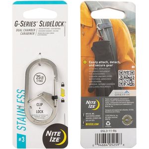 Nite Ize G-Series Karabijnhaak Slidelock Zilver #3