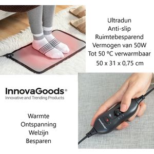 Warmtemat - Bureauverwarming - Warme voeten mat - Voetenwarmer - Voeten mat - 50W - Elektrische Voetenwarmer - Infrarood verwarmer