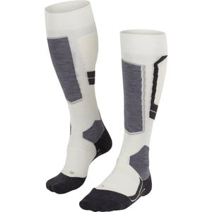 FALKE SK4 Skiën anti blaren, anti zweet merinowol wintersportsokken dames wit - Maat 39-40