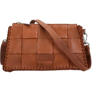 Shabbies Amsterdam Medium Crossbodytas / Schoudertas Dames - Leer - Noka - Licht Cognac