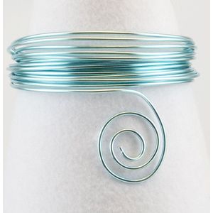 Vaessen Creative Aluminium Draad - 2mm - 50m - IJsblauw