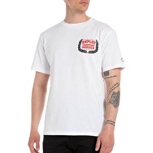Replay Custom Garage Print T-shirt Mannen - Maat XL