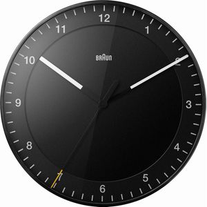 Braun BC17B-DCF - Wandklok - Analoog - Radiogestuurde tijdsaanduiding - Kunststof - Zwart