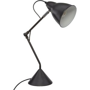 Atmosphera Tafellamp/bureaulampje Design Light Classic - zwart - metaal - H62 cm - Leeslamp