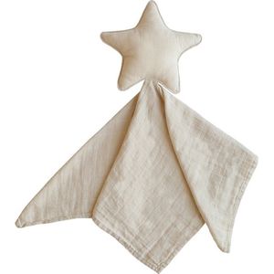 Mushie Knuffeldoekje - Beige - Lovely Blanket Star Fog