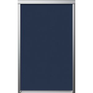 Eenvoudig bevestigbaar verduisterend rolgordijn, gemaakt voor VELUX M08, Donkerblauw - Snelle installatie, boren niet nodig