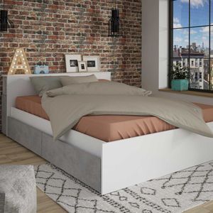 Trasman - Tweepersoonsbed Avani - 140x190 - Wit