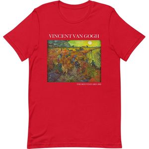 Vincent van Gogh 'De Rode Wijngaard' (""The Red Vineyard"") Beroemd Schilderij T-Shirt | Unisex Klassiek Kunst T-shirt | Rood | L