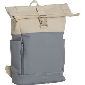 Daniel Ray Pittsburgh Rolltop Laptop Rugzak Waterproof - 15,6 inch - Blauw / Beige