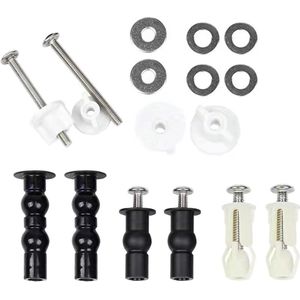 5 Pairs of Screws voor Toilet Seat Set - Universele Toilet Seat - Montagekit met Screws - RVS Scharnier - Toilet Lid Reparatie Onderdelen