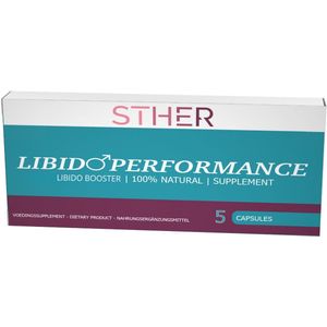 Sther Libido Extreme - Booster voor Mannen – Libido Performa - 10 Natuurlijke Capsules voor Extra Energie en Spanning