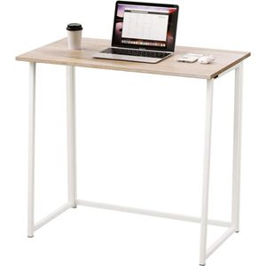 Opvouwbaar bord, kantoor, computerbord voor thuiskantoor, werkplaats, inklapbaar, pc-bord (eikenkleur)