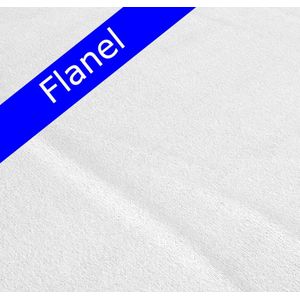Premium Warme Flanel Laken Eenpersoons Wit | 150x250 | Extra Zacht En Lekker | Duurzaam En Hoogwaardig | Bescherming Tegen De Kou  | Ook Te Gebruiken Als Hoeslaken