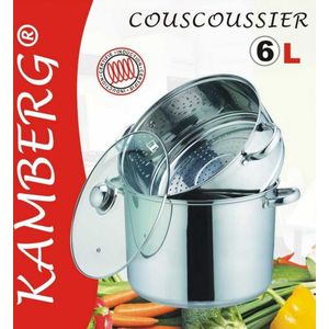 Couscous pan 3 in 1 Couscoussier - Roestvrij staal 6L