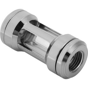 Waterkoelfilter Messing Acryl G1/4 Draad Connectors Fitting PC Waterkoeler Accessoires-Zilver .