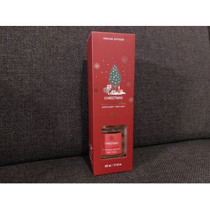Kerst Geurstokjes Diffuser - Winter Berry - 100 ml | Grote Geurdiffuser met Kerstgeur - Geurstokjes Kerst - Wintergeur Geurstokjes