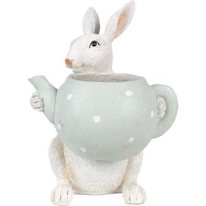 Clayre & Eef Beeld Konijn 23 cm Beige Polyresin