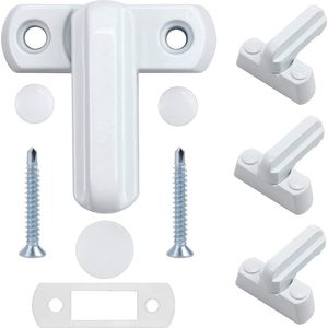 Blocker - Deur & Raamslot Anti Diefstal 4 Pack, Extra Home Security voor PVC/uPVC Ramen en Deuren - Wit