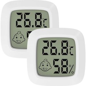 Mini Digitale Kamer Hygrometer Thermometer - Nauwkeurige Temperatuur- en Vochtigheidsmeting voor Binnen