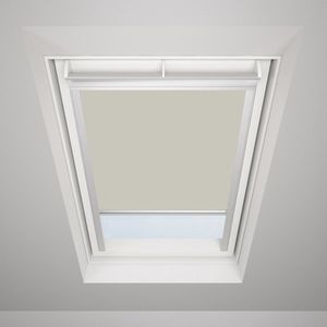 Timlux Verduisterend Rolgordijn voor KeyLITE Starlite Maat 114x118 -Beige-