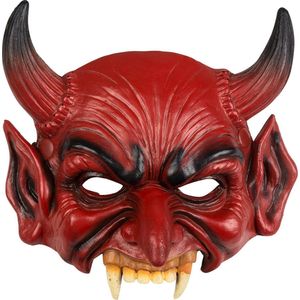Boland - Foam halfmasker Duivel - Volwassenen - Duivel - Halloween accessoire - Horror
