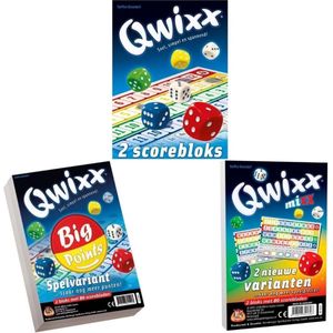 Qwixx Spellenbundel - 3 stuks - Dobbelspel - Leeftijd: alle leeftijden - Aantal spelers: 2-5