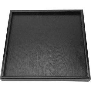 Dienblad 60x60 Houten Theeblad Rechthoek Vorm Massief Houten Thee Koffie Snack Eten Maaltijden Plaat Thuis Hotel Restaurant Trays Zwart- 60x60 Massief Houten Thee Koffie- Houten Dienblad. dienblad 60x60