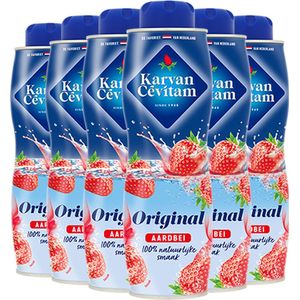 Siroop Karvan Cevitam aardbei 600ml - 6 stuks