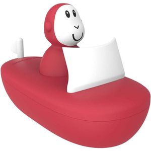 Antimicrobieel babybadspeelgoed - Bathtime bootset voor 12 maanden en ouder - gemakkelijk vast te pakken - zintuiglijk leren - rood