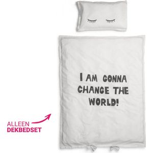 Elodie - Dekbedset - overtrek + kussensloop - 100x130cm - Change the World