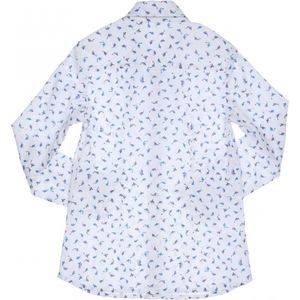 GYMP-Witte hemd--White/Blue-Maat 122