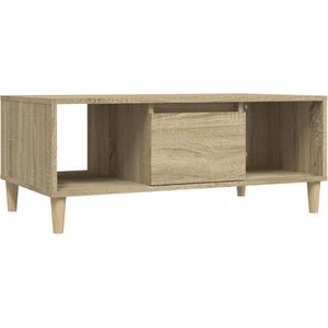 vidaXL Salontafel - 90x50x36,5 cm - Sonoma Eikenkleurig Salontafel - Eiken Meubilair - Houtmeubelen - Livingroom Furniture - Tv Tafels