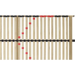 Lattenbodem 'Zittaro' 70x200, 28 latten, hoogte kader: 5 cm, totale H: 8 cm