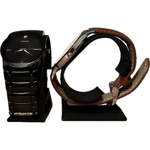 Creatio®️ Horloge Houder l Horloge Display l Accessoires Houder l Sieraden Standaard l Horloge Opberger | Handgemaakt Ontwerp | Industrieel Interieur | Horloge l Accessoires l Hout l Beige