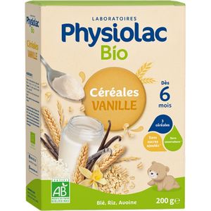 Physiolac Biologische Vanille Granen Vanaf 6 Maanden 200 g