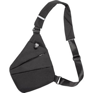 Anti-diefstal reistas Kleine Messenger Bag Schoudertas Lichtgewicht rugzak Crossbodytas Heren Casual borsttas met enkele riem voor reizen Sport Wandelen Fietsen