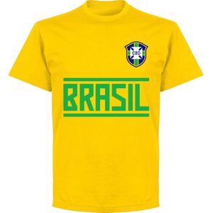 Brazilië Team T-Shirt - Geel - Kinderen - 116
