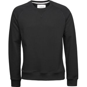 Tee Jays Heren Urban Raglan Sweatshirt (Zwart)