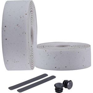 BBB Cycling RaceRibbon Stuurtape - Antislip - Stuurlint Racefiets - Stretch Materiaal - Witte Kurk - 2 Rollen - BHT-01